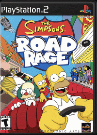 The Simpsons Road Rage Playstation 2 US box art